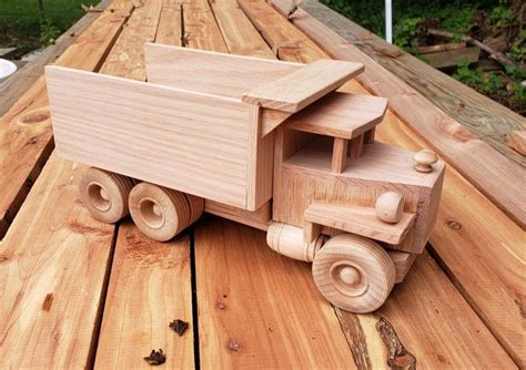 Wooden Toy Dump Truck | Wooden truck, Wooden toys, Wooden toy trucks