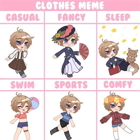 Clothes Meme. I’m late because I wanted to use Gacha Club. Also u ...