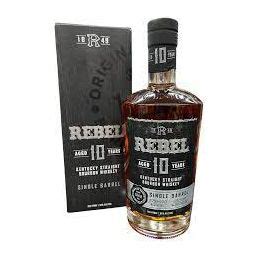 Rebel 10 Year Old Single Barrel Kentucky Straight Bourbon Whiskey ...