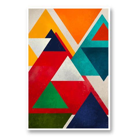 Triangles Abstract Art Print