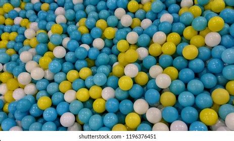 Ball Pit Kids Blue Yellow White Stock Photo 1196376451 | Shutterstock