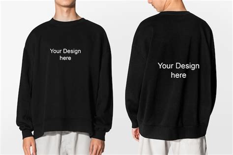 Premium PSD | Hoodie front and back mockup