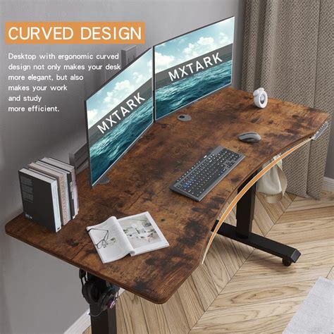 MXTARK Electric Height Adjustable Standing Desk Height Adjustable ...