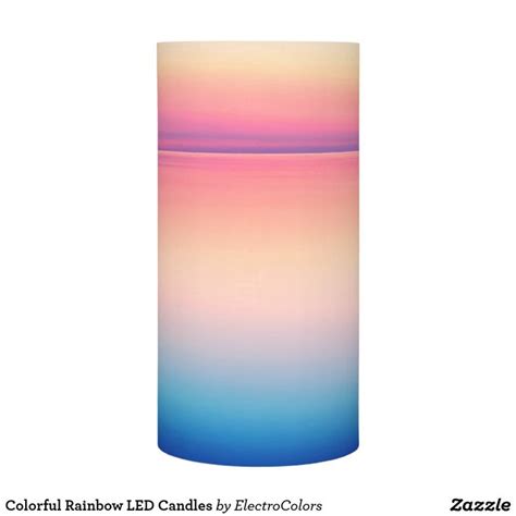 Colorful Rainbow LED Candles | Rainbow candle, Led candles, Candles