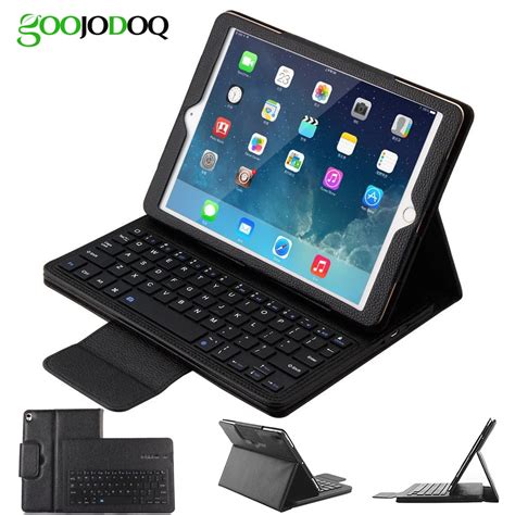 Keyboard Case For iPad Pro 12.9 2017 2015 PU Leather Folio Smart Cover ...