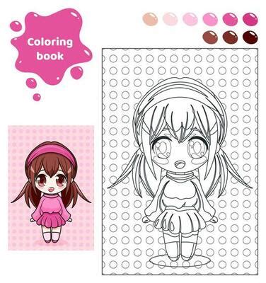 Girl Coloring Page Vector Art, Icons, and Graphics for Free Download