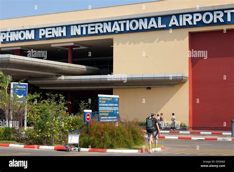 Entrance to Phnom Penh International airport, Cambodia Stock Photo - Alamy