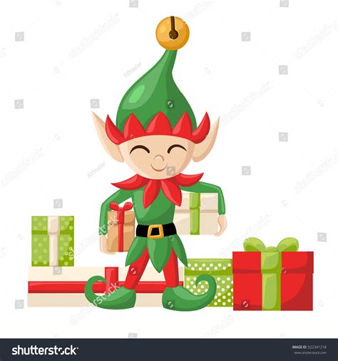 Elf Santa Claus Santas Elves Preparing Stock Vector (Royalty Free) 522341218 | Shutterstock