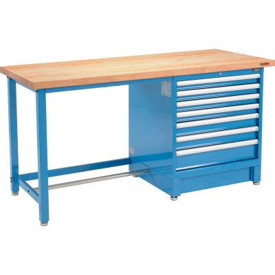 Pedestal Work Benches | Modular Drawer Workbenches | 72"W x 30"D ...