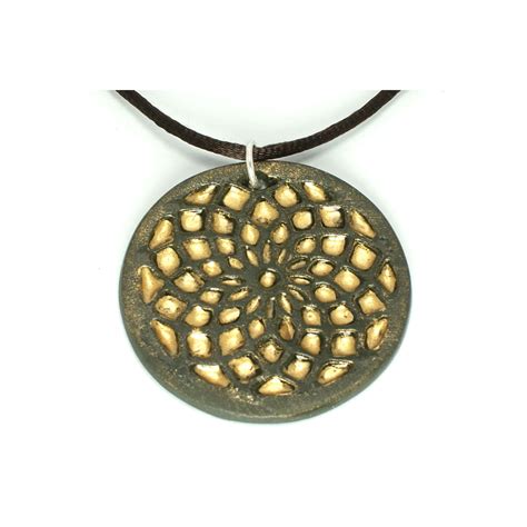 Torus Yantra porcelain pendant-Sacred geometry - Belen Berganza