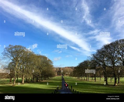 UK Weather: Sunny in Burnley. Families out walking on a sunny but cold ...