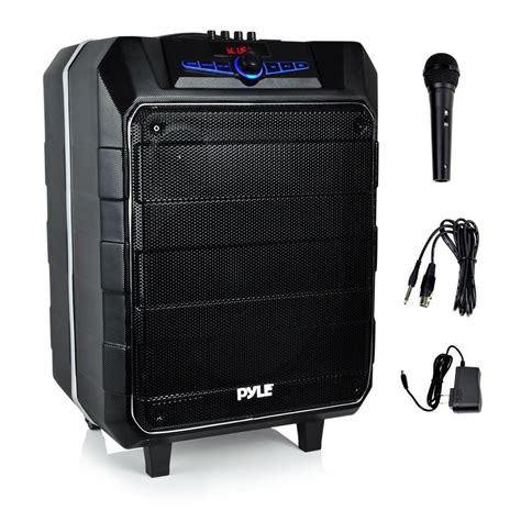 Pa System Wireless, Pyle 12in Jobsite Portable Small Pa System Karaoke - Walmart.com - Walmart.com