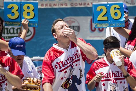 Joey Chestnut Breaks Hot Dog Eating World Record - Eater