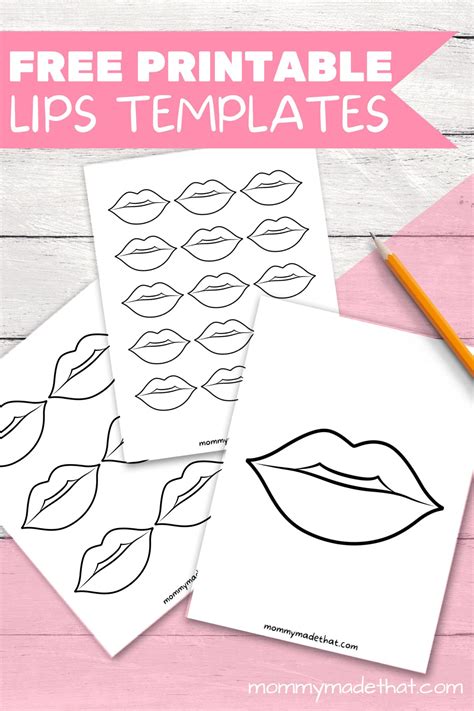 Lips Templates (Free Printable!)