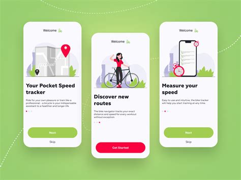 Bike Tracker App by Olesya Kizitskaya on Dribbble