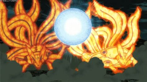 Anime Gifs | Kurama’s, Minato And Naruto Epic Rasengan