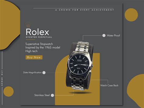 Advertisement Poster Of Rolex Brand by Asrar Ali on Dribbble