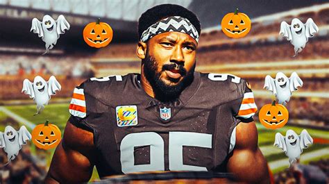 Browns star Myles Garrett shows off epic 'Terminator' Halloween costume