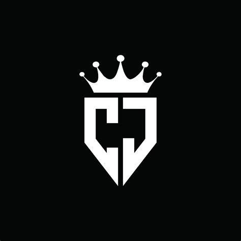 CJ logo monogram emblem style with crown shape design template 4283739 Vector Art at Vecteezy