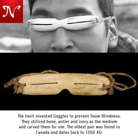 The Inuit people invented the 1st sunglasses in 1200 A.D. | Inuit ...