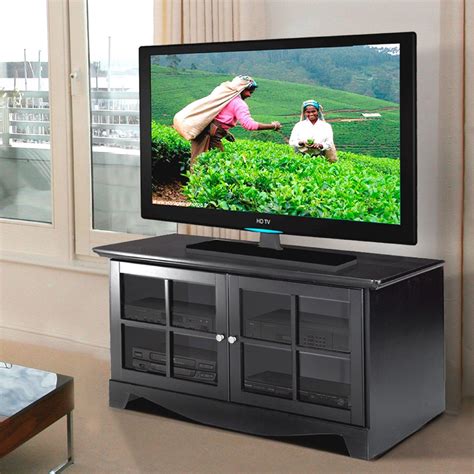 Nexera Pinnacle 49" TV Console - Black | www.hayneedle.com | Tv console ...