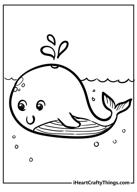 Cute Ocean Animals Coloring Book Sea Life Coloring Book,28 Instant Download Printable Digital ...