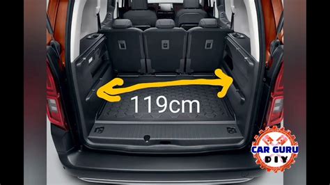 Citroen Berlingo Multispace boot dimensions in centimeters @CarGuruDIY ...