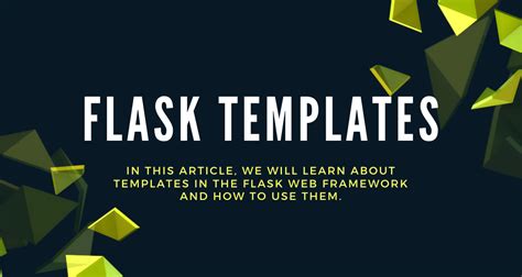 Flask Templates - Set up Templates in Python Flask - AskPython