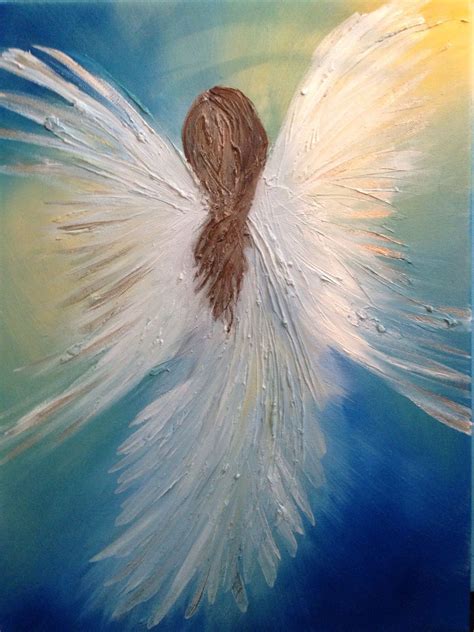 Angel artwork, Painting, Angel painting