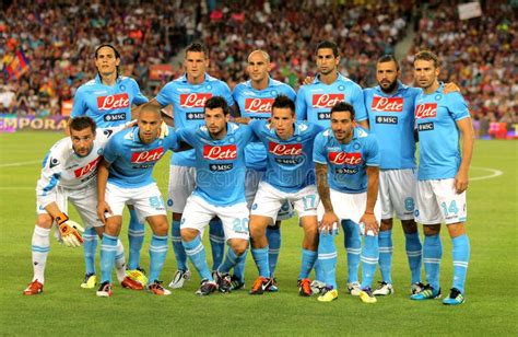 SSC Napoli team posing editorial stock photo. Image of lega - 22101598