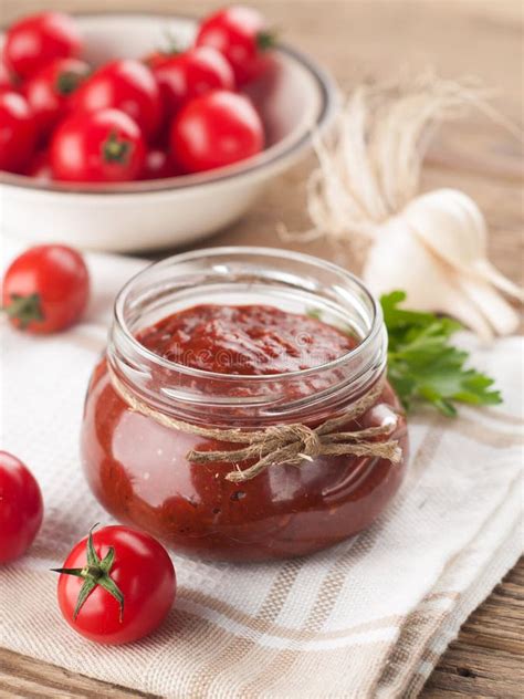 Tomato sauce (jam) stock photo. Image of fruit, ingredient - 44004532