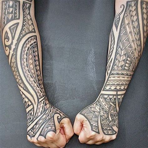 40 Polynesian Forearm Tattoo Designs For Men - Masculine Tribal