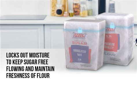 Amazon.com: Stay Fresh Flour and Sugar Containers – Kitchen Discovery ...