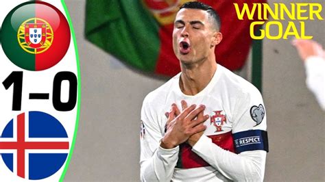 Portugal vs Iceland 1-0 - Ronaldo Goal and Highlights - 2023 🔥 CR7 ...