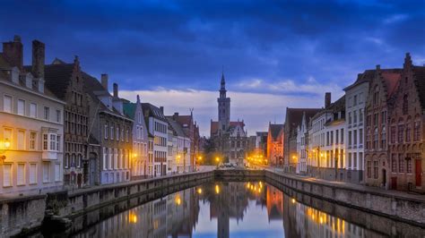 Bing HD Wallpaper Mar 25, 2018: Jan van Eyckplein in Bruges, Belgium ...