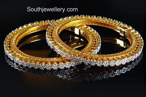 Floral Diamond Bangles - Jewellery Designs