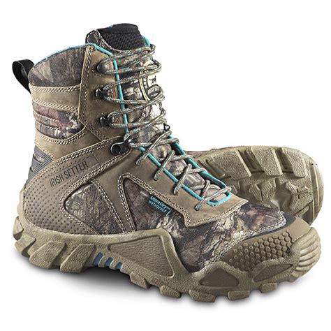 Irish Setter Women's VaprTrek Insulated Waterproof Boots, 400 Grams, Mossy Oak Break-Up Infinity ...