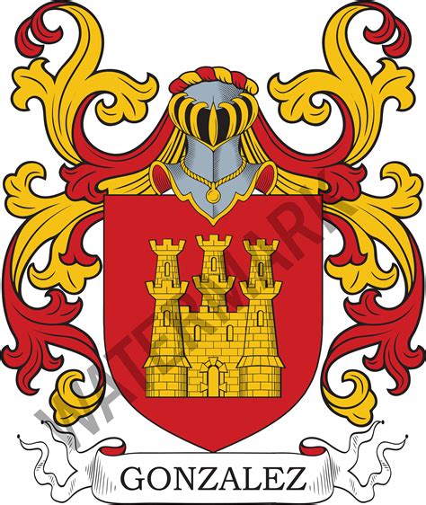 Gonzalez Family Crest Digital Download Gonzalez Coat of Arms JPG File Heraldry, Genealogy ...