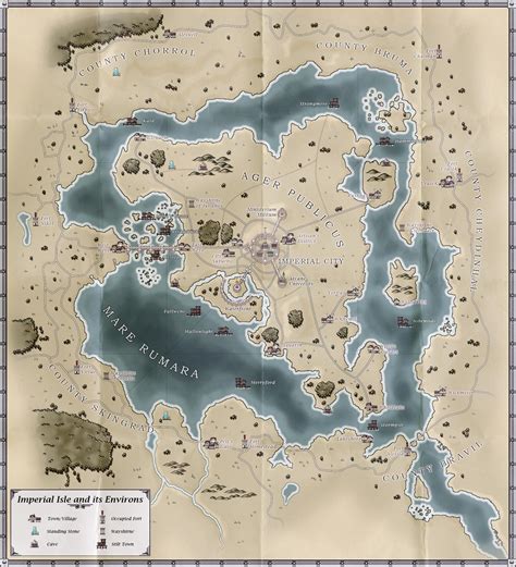 Map of the Imperial City and its Environs, 3E425 : r/ImaginaryTamriel