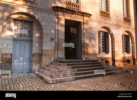 The entrance to the Musee Des Beaux Arts or museum of fine arts in ...