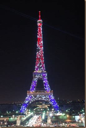 Flowers and more: Eiffel Tower Under Christmas Lights