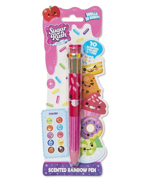 Scentos Scented Rainbow Pen - 1-Count - Fun Multi-Color Ink Pen for ...