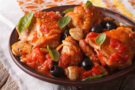 Delicious Italian Chicken Cacciatore Recipe with Mushrooms & Olives - (Poultry & Vegetable ...