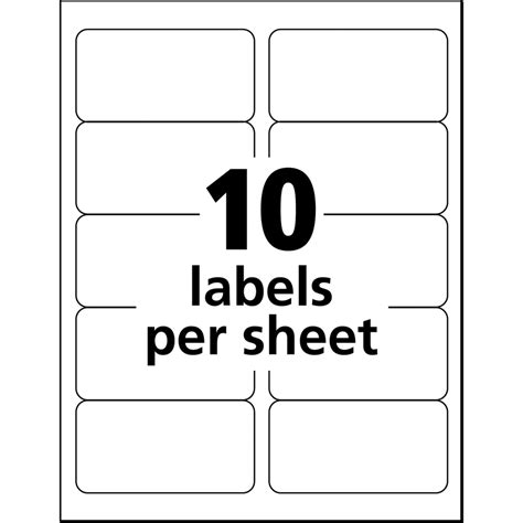 Avery® TrueBlock Shipping Labels - Sure Feed Technology - 2" Width x 4" Length - Permanent ...