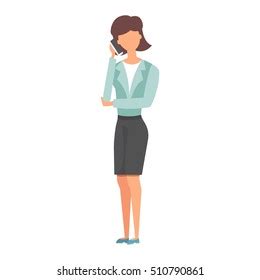 People Talking Phone Character Silhouette Talking Stock Vector (Royalty ...