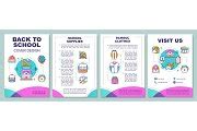 Education system brochure template | Brochure Templates ~ Creative Market