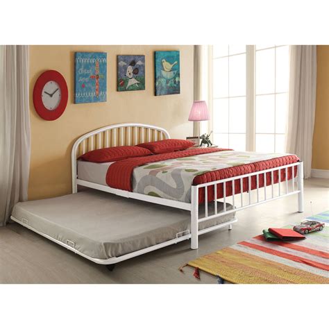 Cailyn Full Bed with Trundle, White - Walmart.com