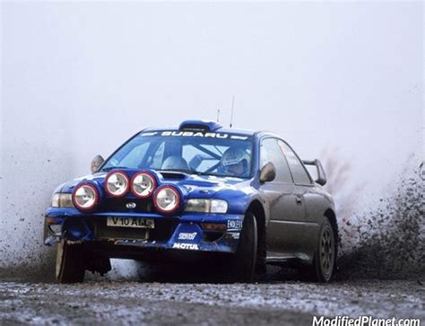 1998 Subaru Impreza 2.5RS Rally Car On Dirt Track