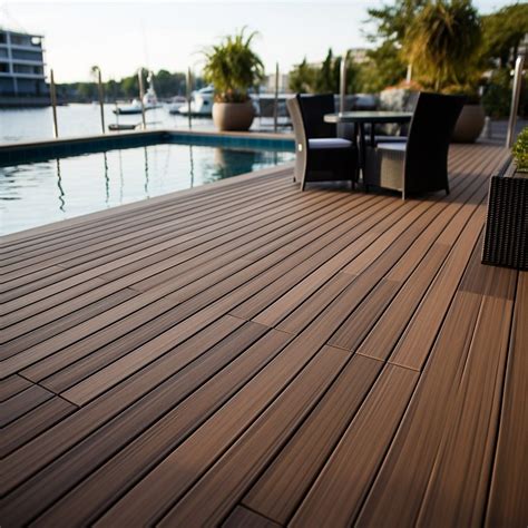 Swimming Pool Aluminum Decking Board PVC Deck Boards - Decking and ...