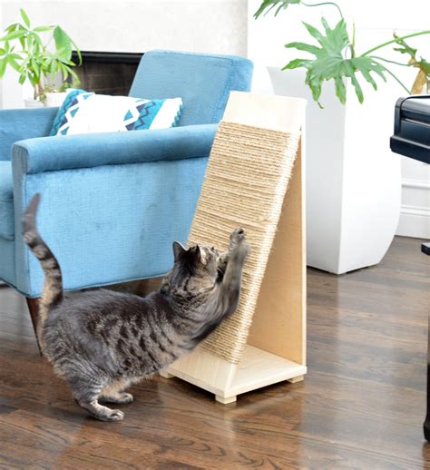 DIY Wood Sisal Cat Scratcher - Jessica Baker - Blog